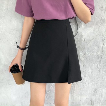 高腰女裝韓版半身裙大碼短裙新款氣質A字裙胖MM職業裙ins超火裙子