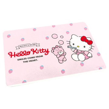 Hello Kitty 凱蒂貓 硬式珪藻土地墊  60 x 39 x 0.9cm  粉底吹泡泡款  1盒