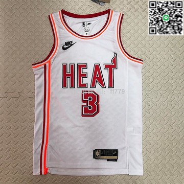 【卓越優選館】爆款23賽季熱火隊復古球衣 韋德3號希羅14號巴特勒22號 透氣吸汗 潮流運動籃球服 廠家直銷