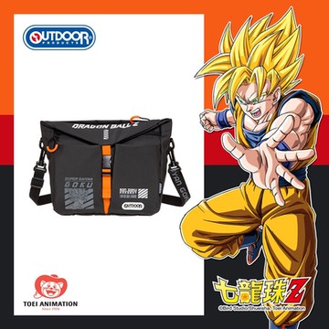 【OUTDOOR】DRAGON BALL Z-七龍珠橫式側背包-黑色 ODDB22B11BK