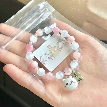 在台出貨🍀小紅書爆款chiikawa手鍊小衆設計感吉伊小八烏薩奇手鍊新款手飾品
