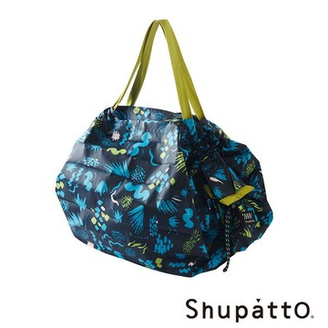 【Shupatto】燈籠型戶外系列防潑水秒收環保啪啪包-大-野地藍 (SH-S502GR-XAE1)