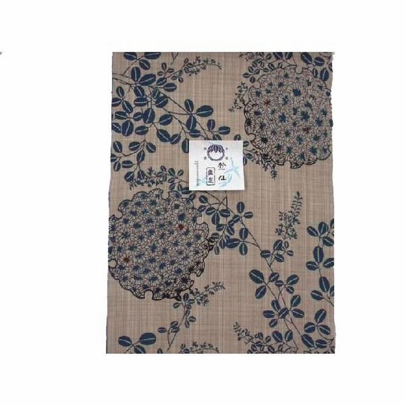 ローズさん◆新古品◆竺仙【反物】萩模様◆木綿◆浴衣◆12m×38cm ローズさん◇新古品◇竺仙【反物】萩模様◇木綿◇浴衣◇12m