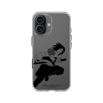 iPhone 17 Clear Case（相機按鈕） 透明 - 火影忍者 Naruto - 素描系列-Sasuke