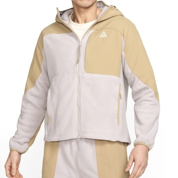 NIKE 外套 AS U ACG WOLF TREE FZ HD PLUS 杏仁奶茶 搖粒絨 運動外套 男 HJ2459-297