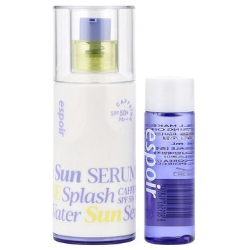 Espoir, 水性抗曬精華，SPF 50+PA++，全妝卸妝油，2 件套