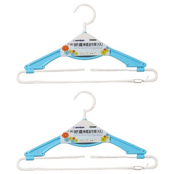 百貨King 好運伸縮浴巾架 PP聚丙烯材質 台灣製  40.1 x 2.1 x 24.1cm  顏色隨機