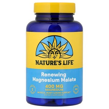 Nature's Life, 煥活蘋果酸鎂，100 片（每片 200 毫克）