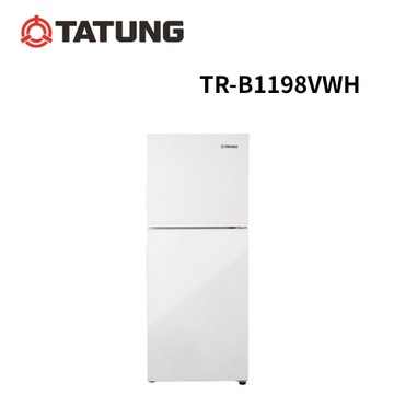 【TATUNG 大同】TR-B1198VWH 198公升 一級能效雙門變頻冰箱 (含基本安裝)