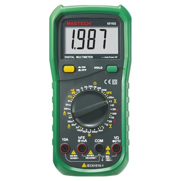 MASTECH 邁世 MY65 數字萬用表  直流電壓200mV至1000V  交流電壓2V至750V  2000計數  1個
