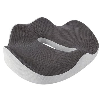 HONDONI 日系9D全包覆式美臀紓壓坐墊 科學護臀 塑型 人體工學 清爽透氣 舒適柔軟 創新專利  灰色  51cm x 41cm