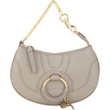 SEE BY CHLOE HANA 編織環山羊皮半月手提包(灰色)