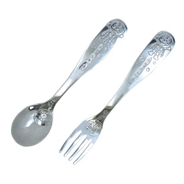 日本 麵包超人 不鏽鋼湯叉組/叉匙(M)