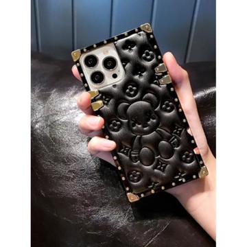 潮牌皮質16蘋果17promax手機殼奢華iPhone15網紅防摔適用apple14全包軟殼個性13新款保護套17air小眾高級感女