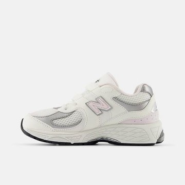 New Balance 2002 [PV2002PN] 中童 運動休閒鞋 復古鞋 寬楦 魔鬼氈 緩震 透氣 奶白粉