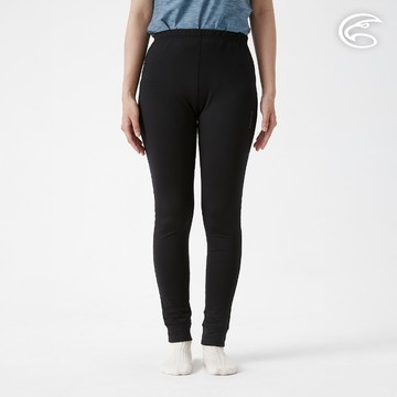 ADISI 童遠紅外線彈性速乾保暖褲 AUP2421020 岩黑 (130-160)｜磨毛 刷毛 快乾 白竹炭 消臭 抗菌 內著褲