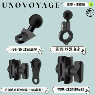 隔日到貨《GUARDAMPER》 實體門市-僅零件-後照鏡底座 圓管底座 標準球頭連接器 防盜球頭連接器