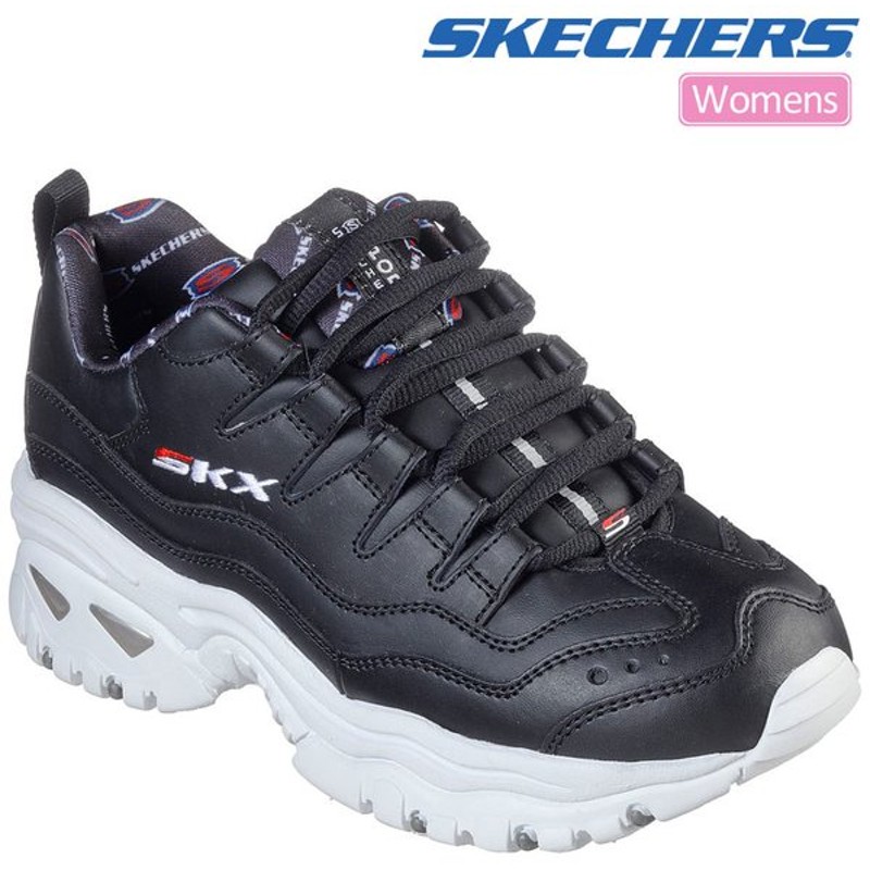 スケッチャーズ Skechers レディース スニーカー 厚底 エナジーレトロヴィジョン ブラック ホワイト 23 25cm Energy Retro Vision 通販 Lineポイント最大get Lineショッピング