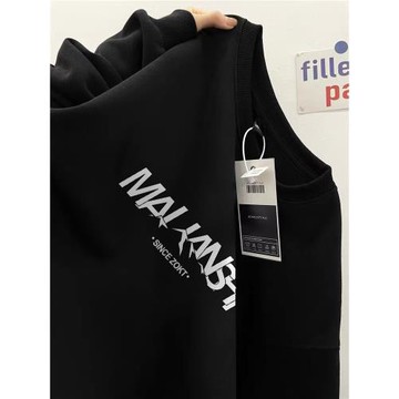 重磅純棉美式潮牌字母加絨加厚衛衣男秋冬款寬松oversize圓領上衣