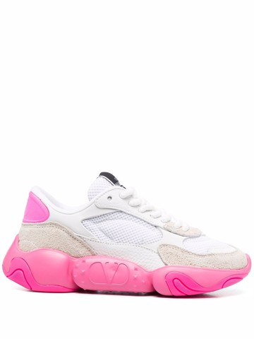 Valentino Garavani - Bubbleback chunky sneakers - women - Calf Leather/Cotton/Plastic/Polyurethane/Polyester/Calf Leather/Polyurethane - 36 - White