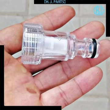 【臺灣出貨】家用高壓洗車機配件大進水管塑料透明過濾器螺母水槍噴頭機活接頭