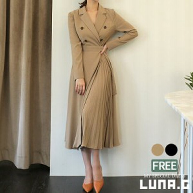 トレンチ風プリーツ切り替えカシュクールワンピースロング ワンピース フォーマル 入学式 スーツ ママ 入園式 七五三 通販 Lineポイント最大1 0 Get Lineショッピング