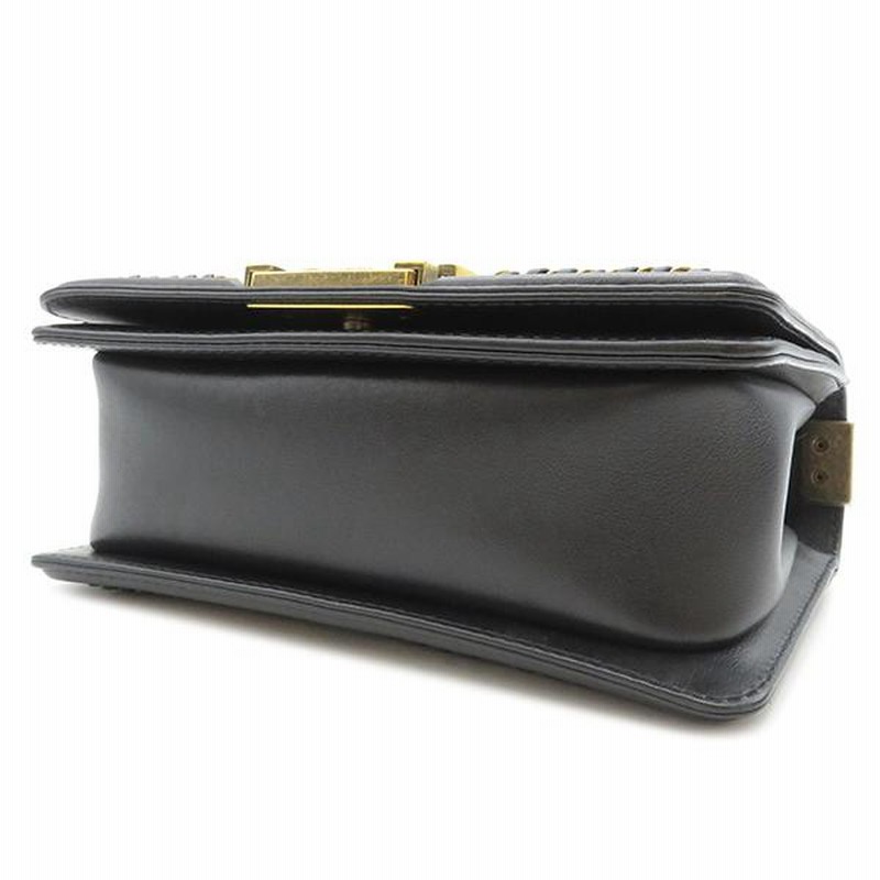シャネル 2WAYバッグ ボーイシャネル トップハンドル ブラック