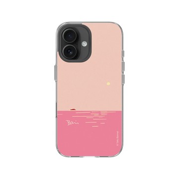iPhone 16 Clear Case（相機按鈕） 透明 - Taku Bannai 坂内拓 - Passenger boat｜粉海的歸航