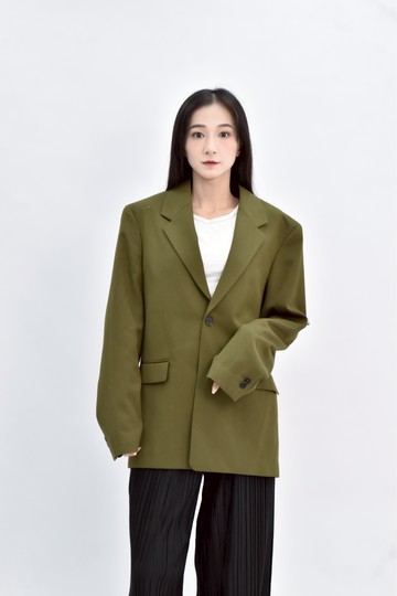 (L) 【德馨私服】zara西裝長袖綠色外套