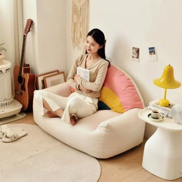 免運/開立發票 讀書角沙發布置家庭兒童閱讀區懶人沙發客廳臥室單人陽臺休閑躺椅 最低價 快速出貨