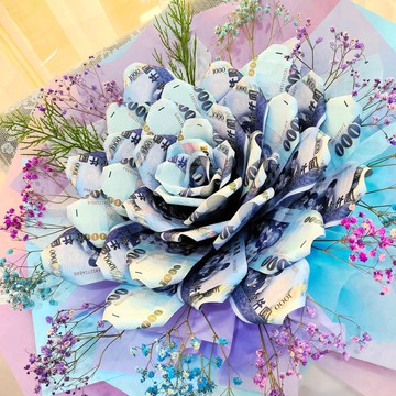 花蓮有錢花/花蓮鈔票花 千鈔大花花束訂作/送禮自用/可依預算客製
