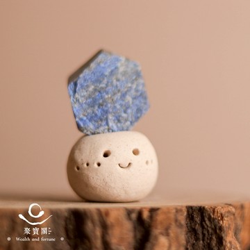 【綵金殿】青金石提升智慧礦石迷你擺件 開智慧 啟發靈感 茶桌擺件 過爐加持