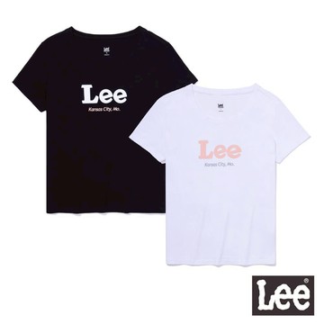 Lee 撞色大LOGO短袖T恤 女 Modern LL220231 經典白K14 氣質黑K11