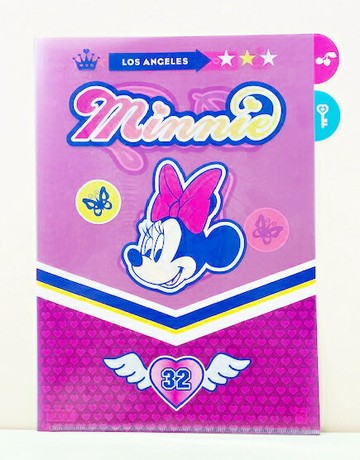 【震撼精品百貨】Micky Mouse 米奇/米妮  文件夾 米妮&黛西紫藍#44597 震撼日式精品百貨
