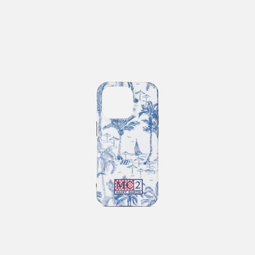 MC2 Saint Barth Cover For Iphone 14 Pro With Toile De Jouy Print