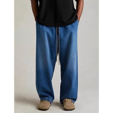 FOG MIKI ESSENTIALS美式小眾高街潮寬松休閑直筒牛仔長褲男秋冬