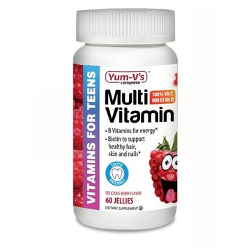 Multi Vitamins for Teens Raspberry 60 Count by YumVs