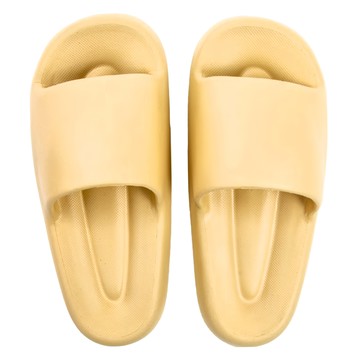 HOLA 和樂家居 圓潤厚底EVA拖鞋 169g  燕麥黃  1組