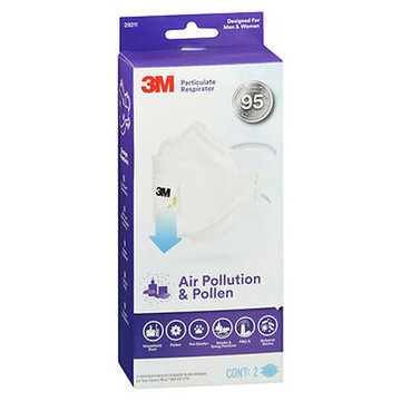 3M Air Pollution & Pollen Particulate Respirator 2 Each by 3M