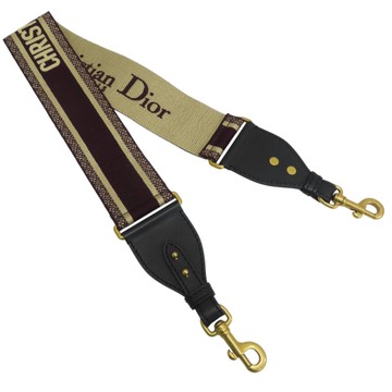 【二手名牌BRAND OFF】Dior 迪奧 紅色 帆布 背帶 附金屬環