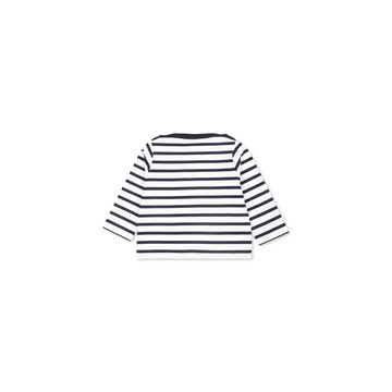 Petit Bateau White T-shirt For Babykids With Logo