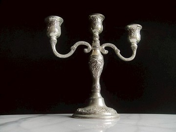 【老時光 OLD-TIME】早期二手國外進口金屬燭台