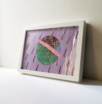 紫色 細胞 頭髮 怪異 洞洞 原創設計