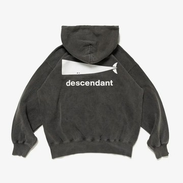 AirRoom 正品 2025AW DESCENDANT HOODY PIGMENT DYE 背後 鯨魚 帽T 現貨