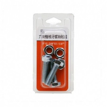 365六角機械牙附帽3/8x1-1/4"