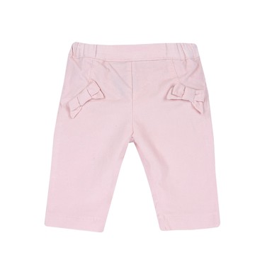 粉紅邦妮-彈性絨布長褲