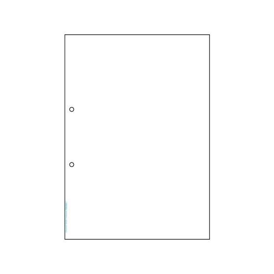 マルチプリンタ帳票 抗菌紙 A4 白紙 2穴 50枚　ヒサゴ　BPK2001