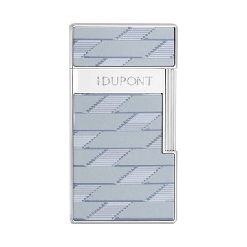 S.T.Dupont 都彭 Monogram 1872 Biggy 漆面打火機-灰色x銀(025080)