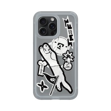 iPhone 15 Pro Max AirX 流變灰 - Abei - Mask Fam貼紙大集合