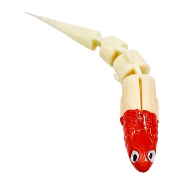 Castaic 4.25吋 多節軟魚 釣組 Neko 汲頭鉤 無鉛 倒吊 Super J Set 5入  紅頭白  1包